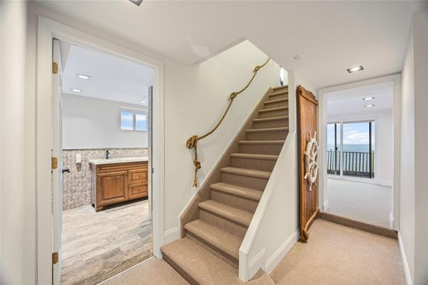 Interior, Recessed Lighting, Water, Wood Texture Flooring