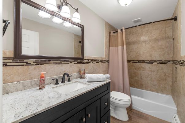 Bathroom, Interior, Wood Texture Flooring