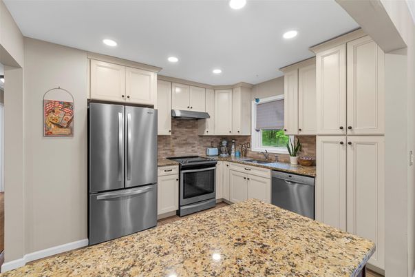 Interior, Kitchen, Recessed Lighting, Stainless Steel Appliances
