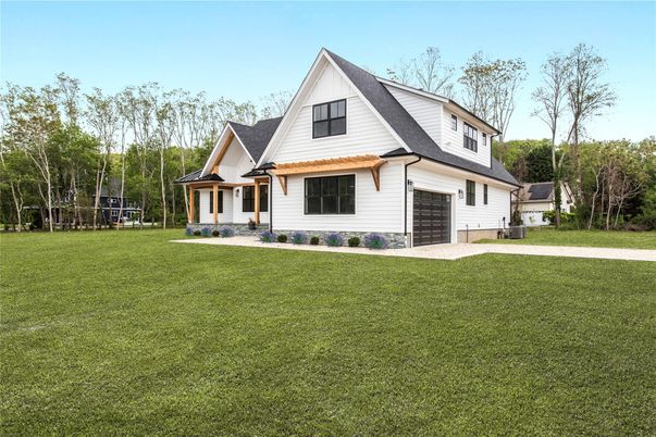 Attached, Backyard, Exterior, Facade, Farmhouse