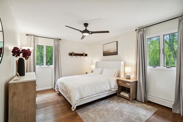 Bedroom, Interior, Wood Texture Flooring