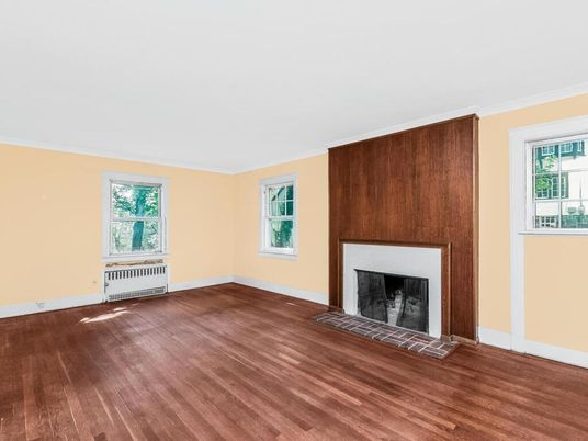 Empty room, Fireplace, Interior, Wood Texture Flooring, Wooden Walls