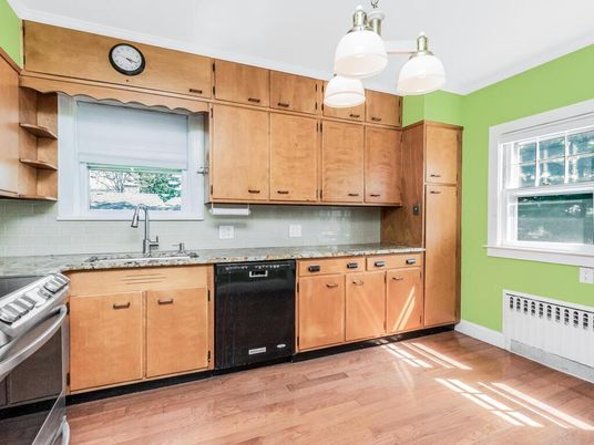 Interior, Kitchen, Wood Texture Flooring