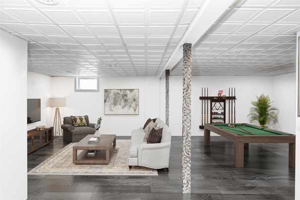Billiard Table, Game Room, Interior, Living room, Wood Texture Flooring