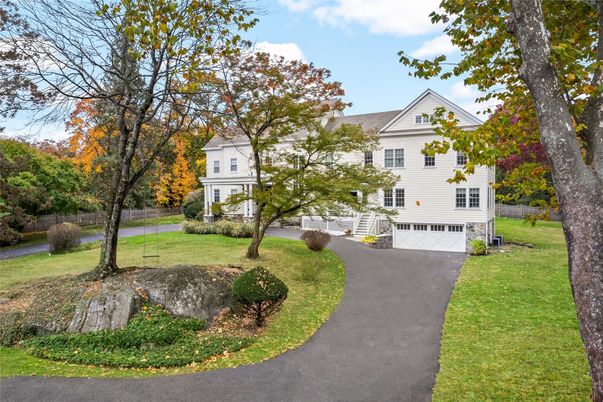 Attached, Backyard, Exterior, Facade, Farmhouse