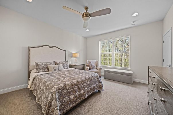 Bedroom, Interior, Recessed Lighting