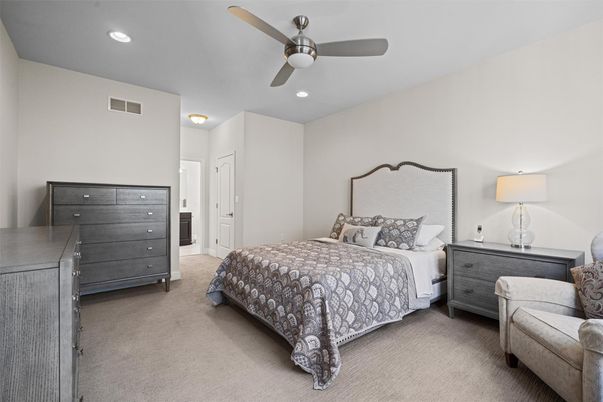 Bedroom, Interior, Recessed Lighting
