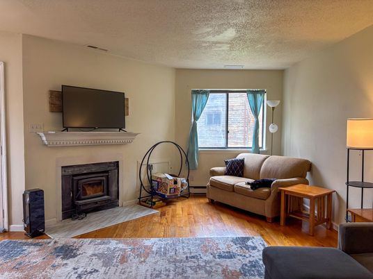 Fireplace, Interior, Living room, Wood Texture Flooring