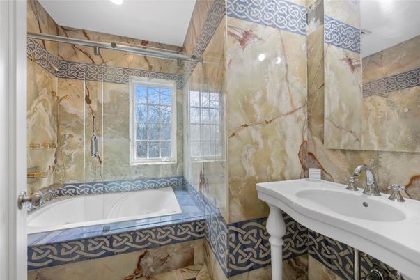 Bathroom, Glass Shower, Interior, Tile Countertops