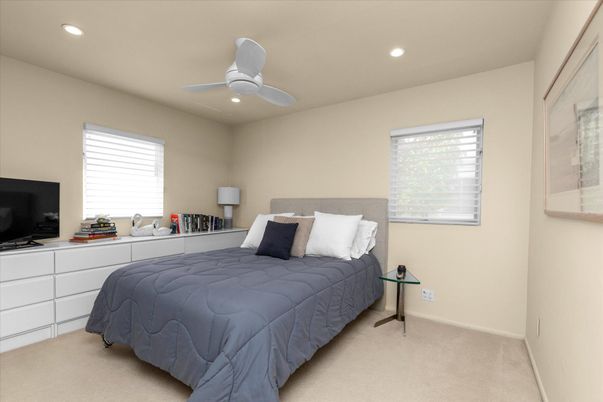 Bedroom, Interior, Recessed Lighting