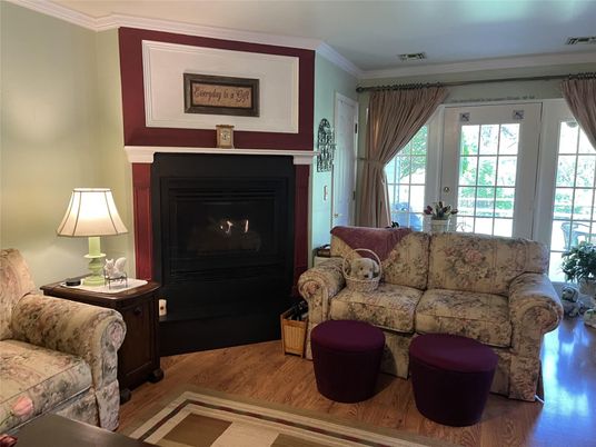 Fireplace, Interior, Living room, Wood Texture Flooring