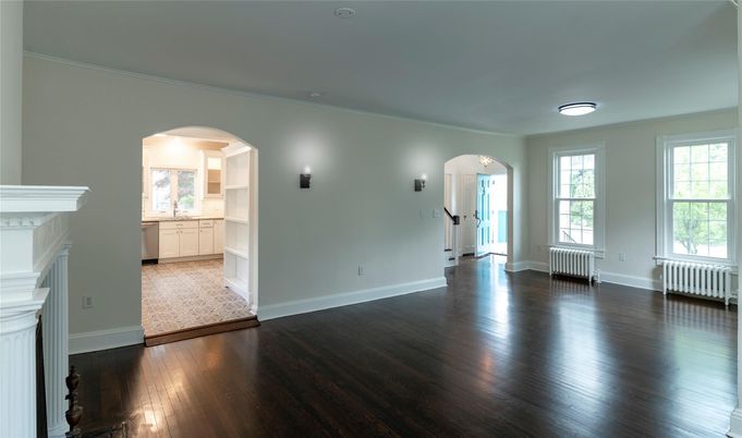 Empty room, Interior, Kitchen, Wood Texture Flooring