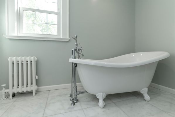 Bathroom, Free Standing Baths, Interior, Marble