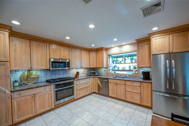 Interior, Kitchen, Recessed Lighting, Stainless Steel Appliances