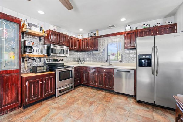 Interior, Kitchen, Recessed Lighting, Stainless Steel Appliances