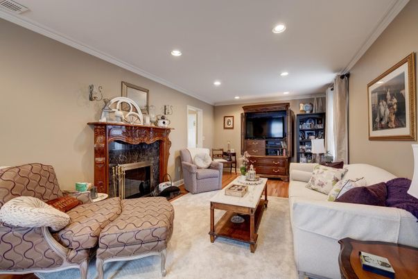 Fireplace, Interior, Living room, Recessed Lighting