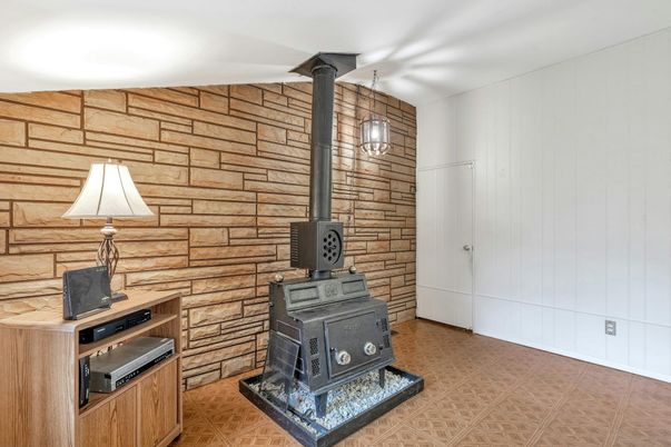 Fireplace, Interior, Stone Walls, Wooden Walls