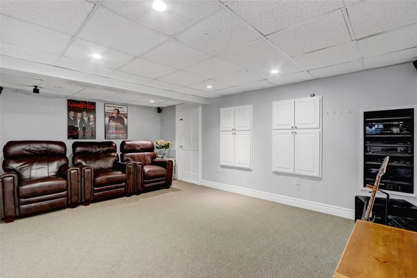 Home Theatre Room, Interior, Recessed Lighting