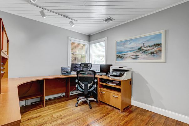 Home Office, Interior, Wood Texture Flooring