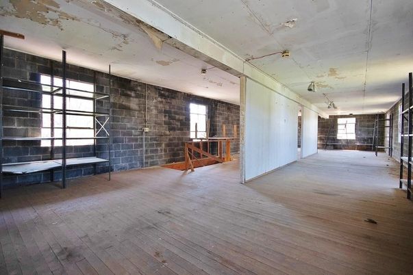 Empty room, Interior, Stone Walls, Wood Texture Flooring