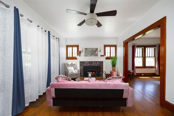 Fireplace, Interior, Wood Texture Flooring