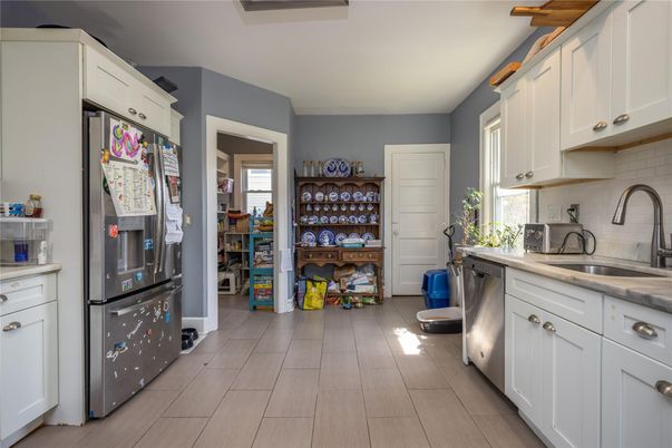 Interior, Kitchen, Wood Texture Flooring