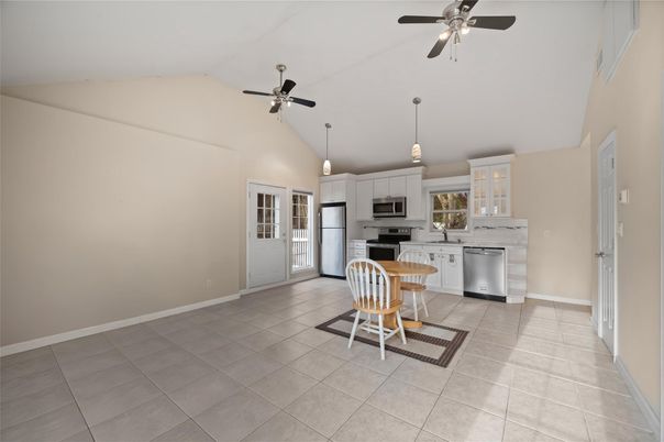 Interior, Kitchen, Pendant Lights, Stainless Steel Appliances