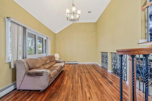 Chandelier, Interior, Living room, Wood Texture Flooring