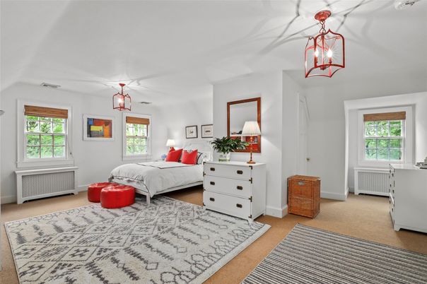 Bedroom, Interior, Pendant Lights