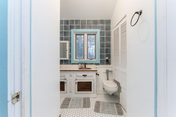 Bathroom, Fireplace, Interior