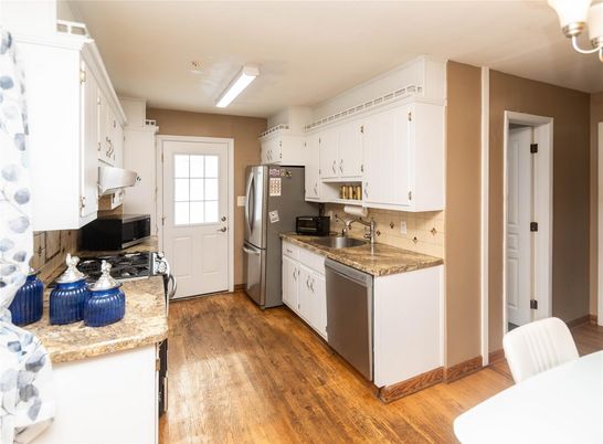 Interior, Kitchen, Wood Texture Flooring