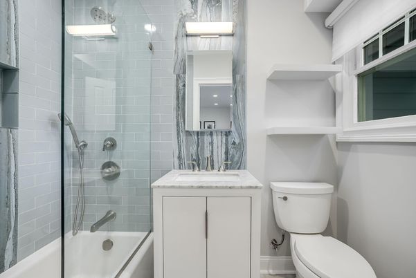 Bathroom, Glass Shower, Interior