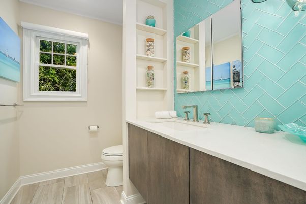 Bathroom, Interior, Wood Texture Flooring