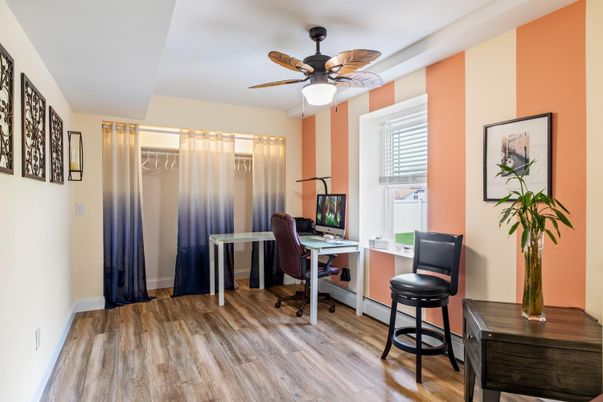 Home Office, Interior, Wood Texture Flooring
