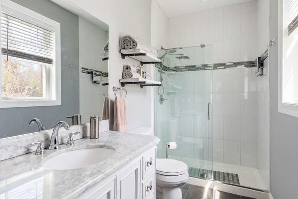 Bathroom, Glass Shower, Interior