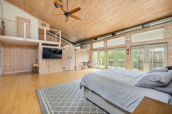 Bedroom, Interior, Wooden Ceilings, Wood Texture Flooring, Wooden Walls