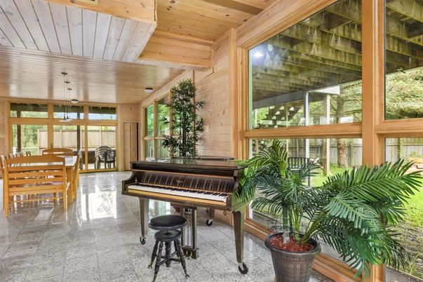 Dining room, Interior, Piano, Wooden Ceilings, Wooden Walls