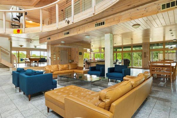 Dining room, Interior, Living room, Pendant Lights, Wooden Ceilings, Wooden Walls