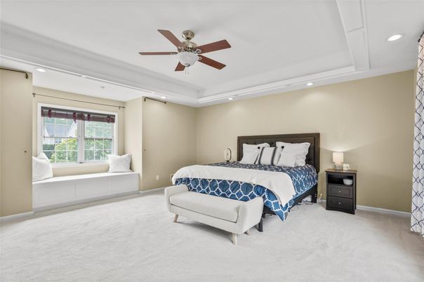 Bedroom, Interior, Recessed Lighting