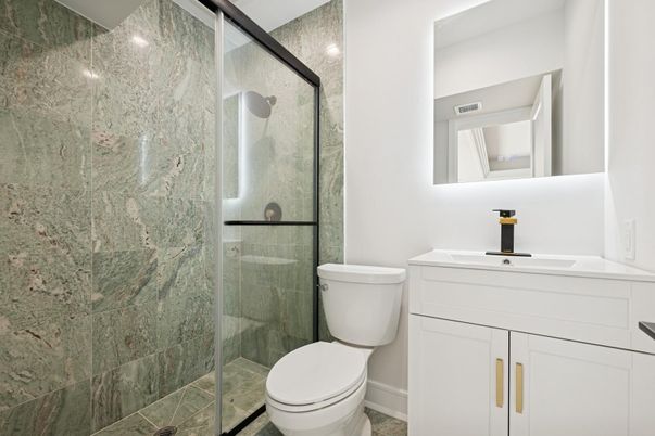 Bathroom, Glass Shower, Interior