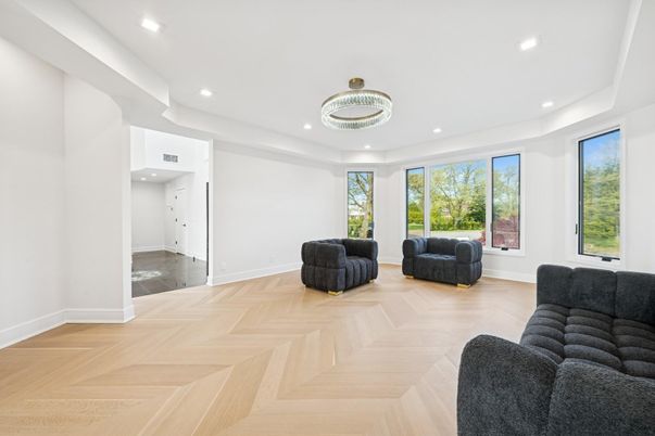 Chandelier, Interior, Recessed Lighting, Wood Texture Flooring