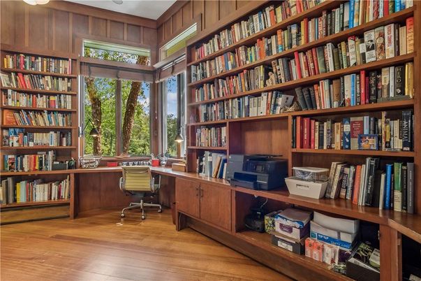 Home Office, Interior, Wood Texture Flooring