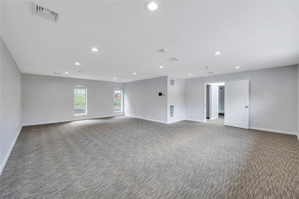 Empty room, Interior, Recessed Lighting