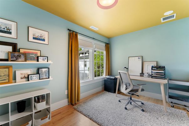 Home Office, Interior, Wood Texture Flooring