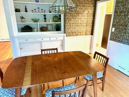 Dining room, Interior, Wood Texture Flooring
