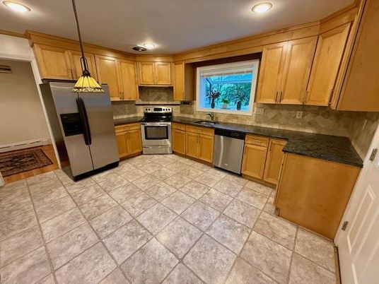 Interior, Kitchen, Recessed Lighting, Stainless Steel Appliances