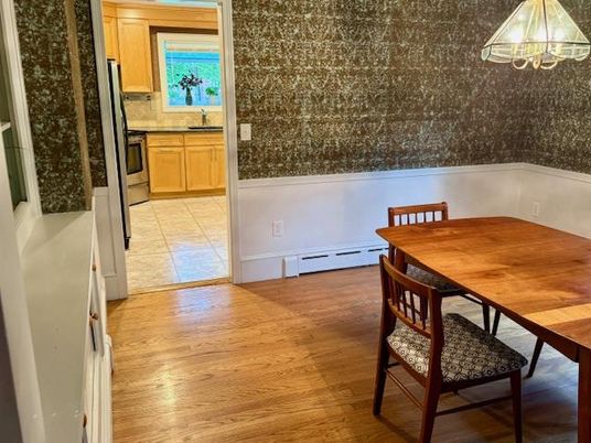 Dining room, Interior, Wood Texture Flooring