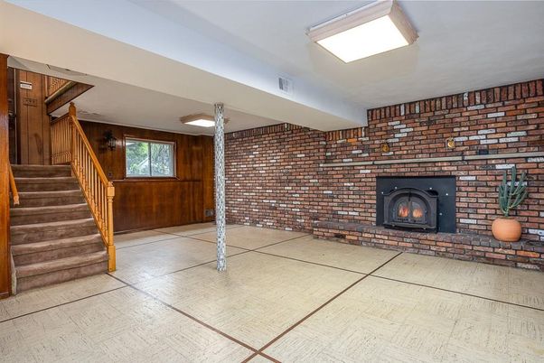 Fireplace, Interior, Stone Walls