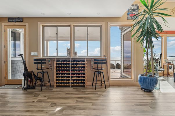 Interior, Recessed Lighting, Wine Storage, Wood Texture Flooring