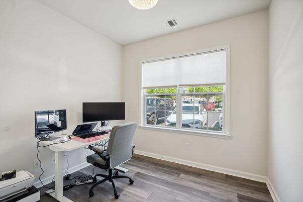 Home Office, Interior, Wood Texture Flooring